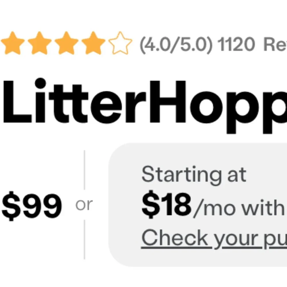 LITTER-HOPPER: LITTER ROBOT 4 FOR CATS